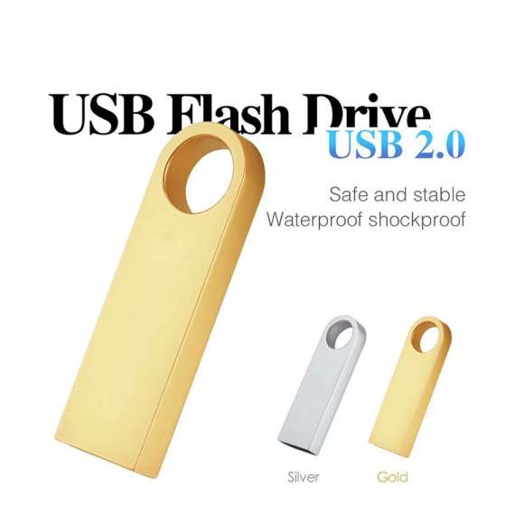 Free Logo Metal Gold Silver Dtse9 USB Flash Pen Drive