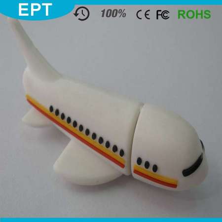 PVC Air Plane Shape USB Flash Drive for Promotion (EP258)