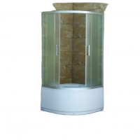 Sliding Door Portable Shower Cabin with Bluetooth