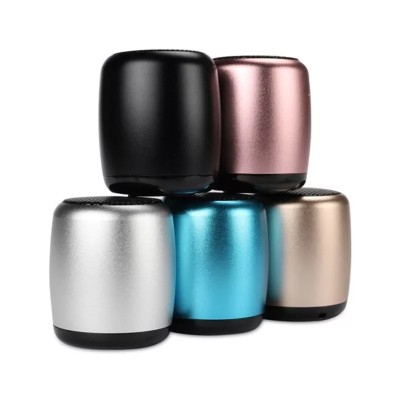 Mini  Stereo Bluetooth Portable Speaker Round Iron Usb Speaker